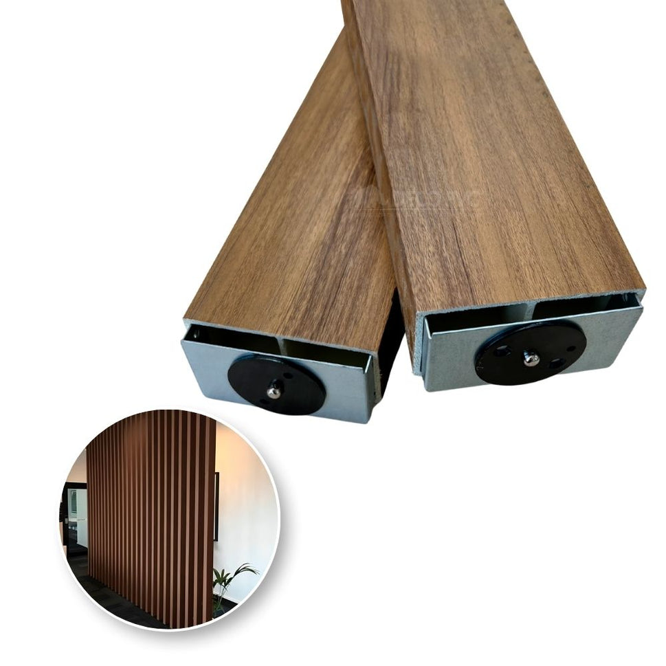 Viga Giratoria para Interior WPC / 6pzas / 5*10*280cmVI002 Nogal