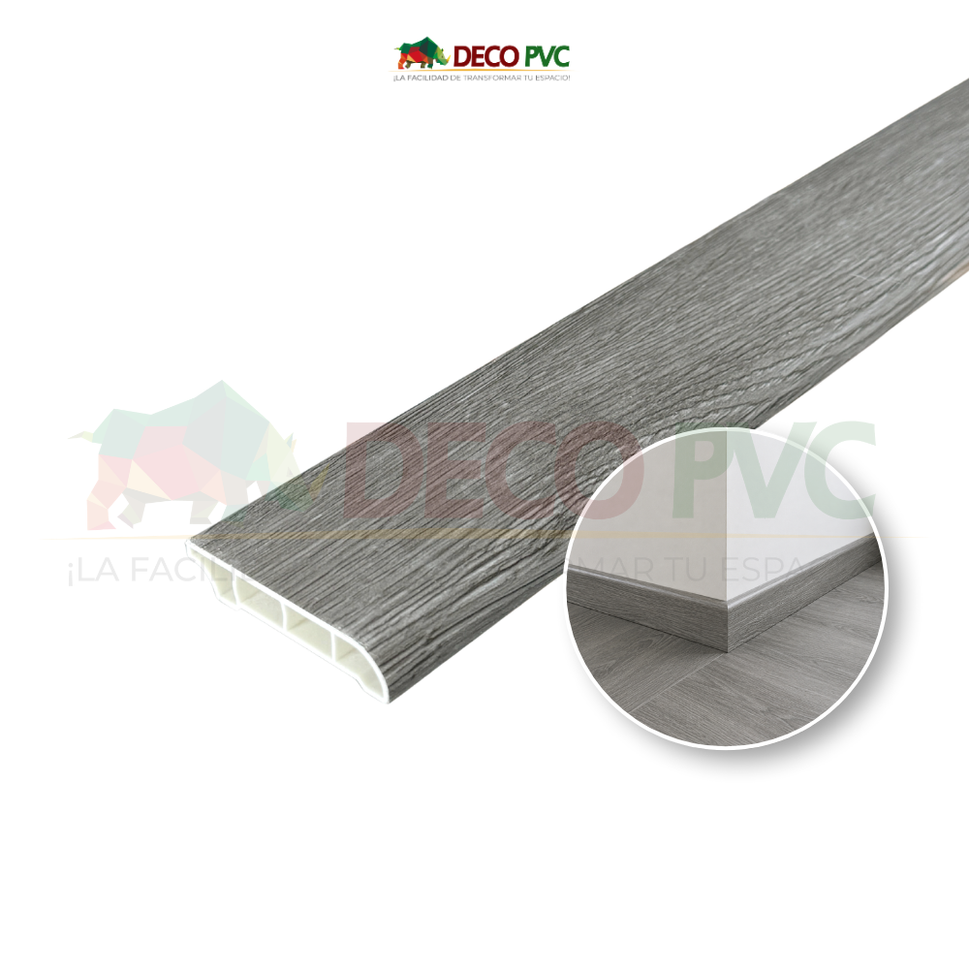 Zoclo SPC Tipo Madera / 1pz / 6*240cmZ2863 Pino Cenizo