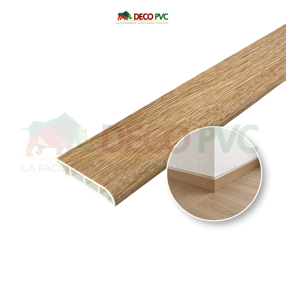 Zoclo SPC Tipo Madera / 1pz / 6*240cmZ2876 Roble Castaño