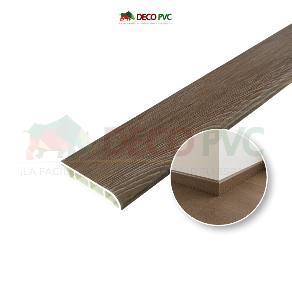Zoclo SPC Tipo Madera / 1pz / 6*240cmZ2865 Roble Oscuro
