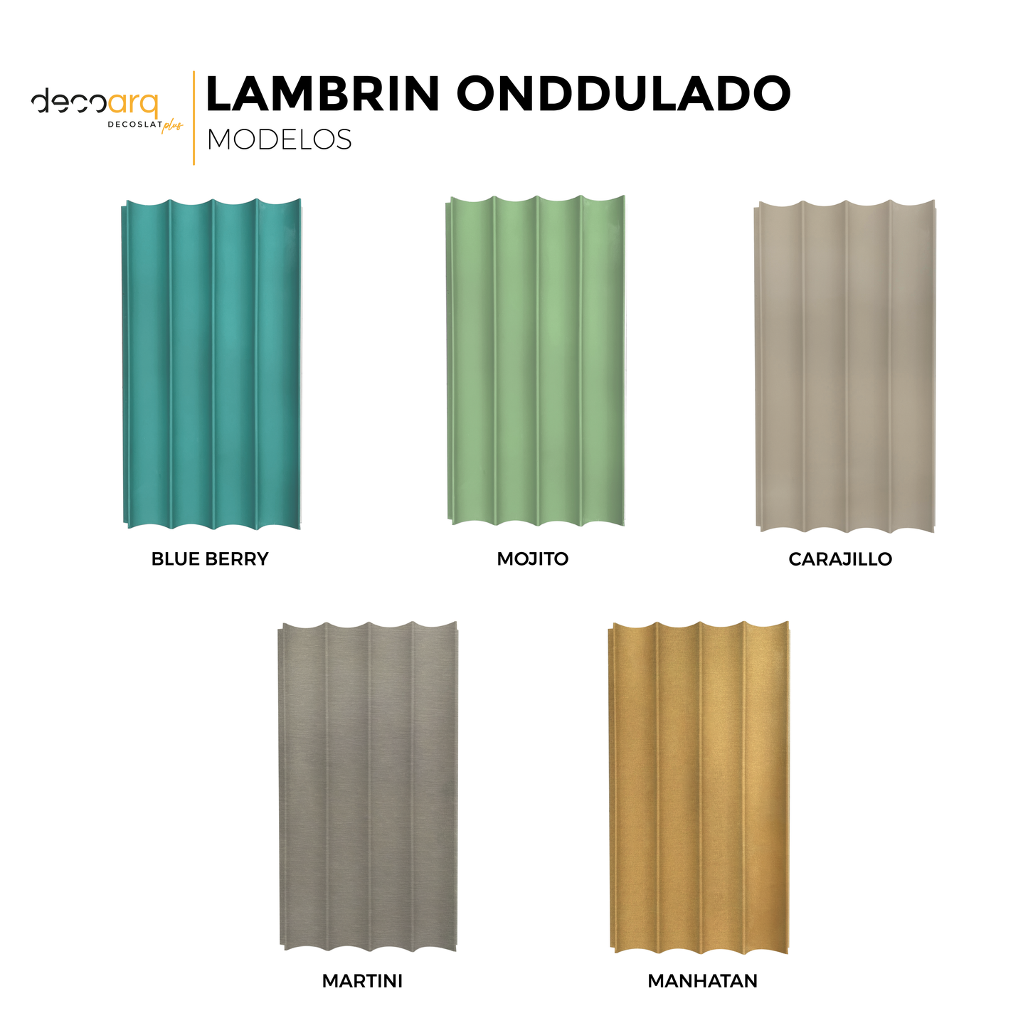 Lambrin ondulado / 10pzas / 11*100cm