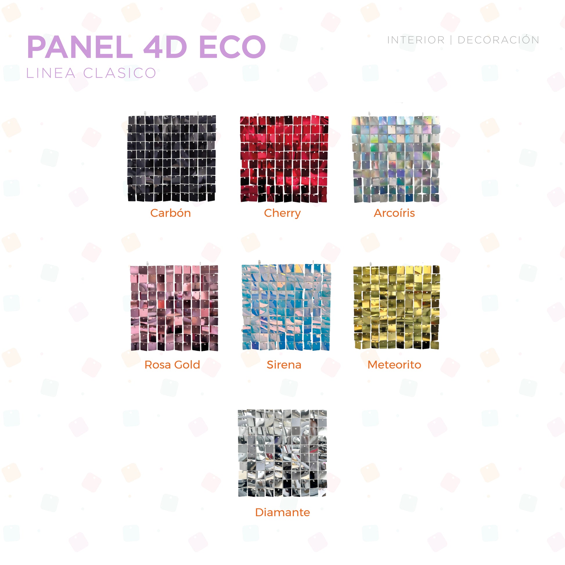 Panel 4D ECO Clásico / 24pzas / 30*30cm