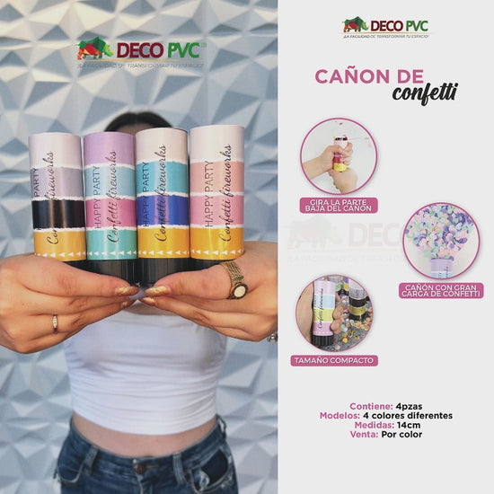 Cañon de confetti