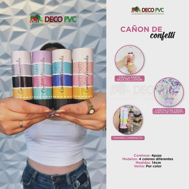 Cañon de confetti