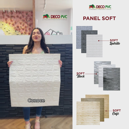 Panel Soft 3D Autoadherible  / 10pzas / 70*77cm