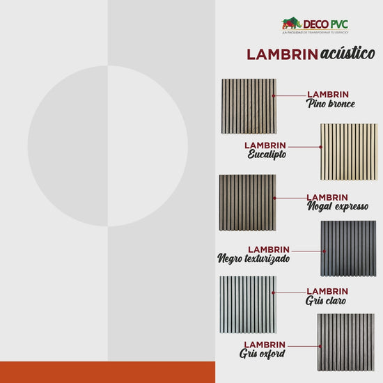 Lambrin acústico / 4pzas / 60*60cm