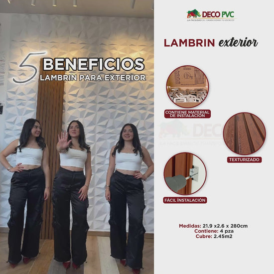Lambrin Exterior / 4pzas / 21.9*280cm