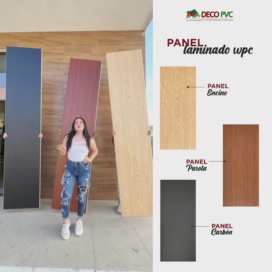 Panel Laminado WPC / 4pzas / 60*280cm