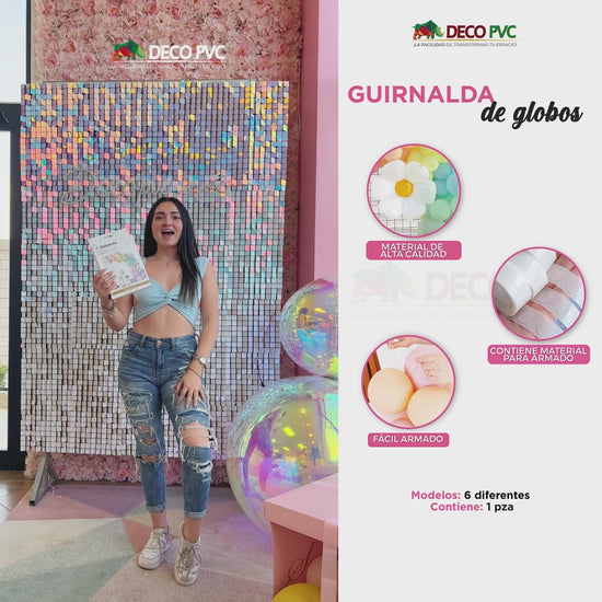 Dulce Rosa - Guirnalda decorativa de globos - BolaBola®