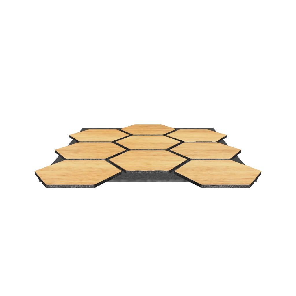 Lambrin Acústico Hexagonal / 2pzas / 62*76cm