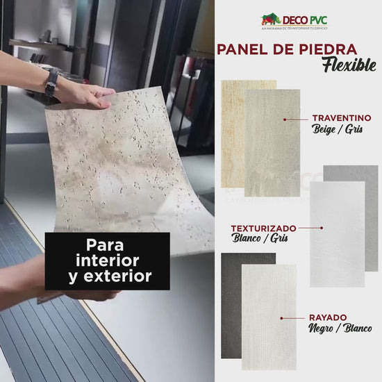 Panel de Piedra Flexible / 4pzas / 120*60cm