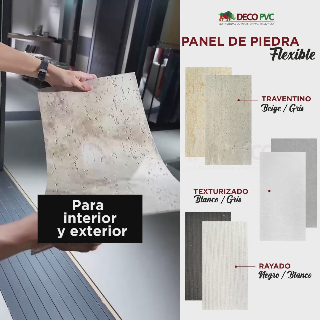 Panel de Piedra Flexible / 4pzas / 120*60cm